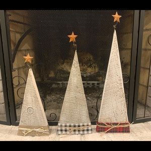 Barn wood Christmas Trees set of 3